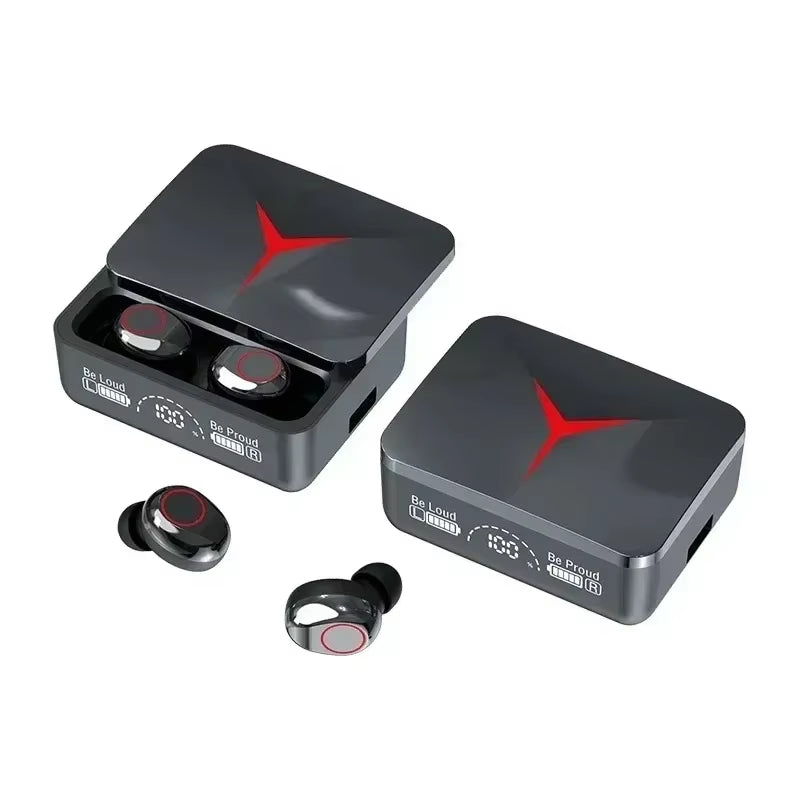 M90 Wireless Headphones TWS Bluetooth Earphones Touch Control Sport Earbuds Hifi Stereo Gaming Headset with Mic for Smartphone