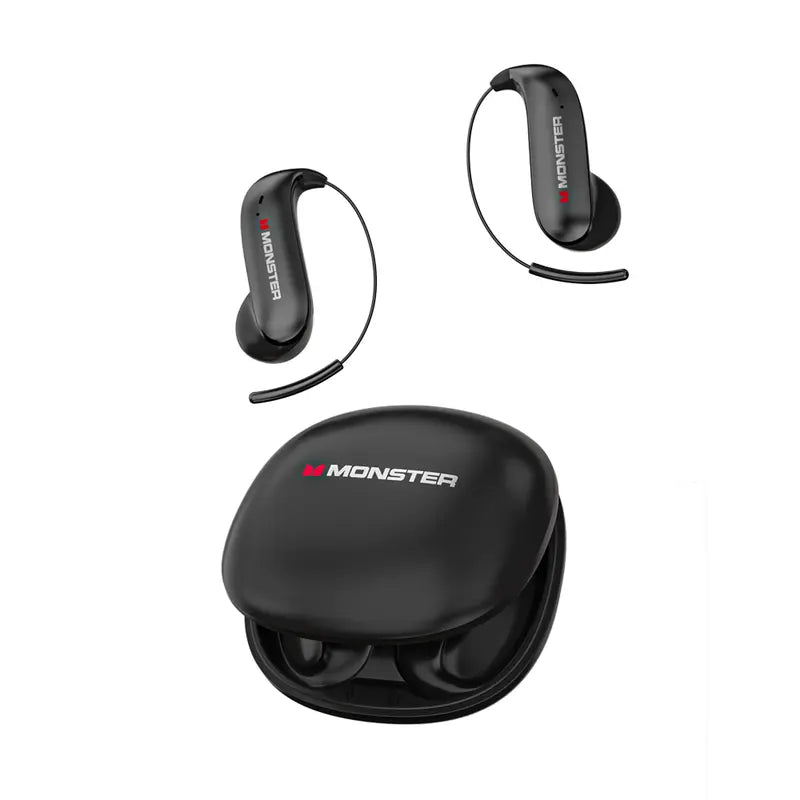 Monster Ear Buds - Bluetooth Headphones with Zero‑Gravity Titanium Ear‑Hook Design, Noise Isolation, 100H Playtime Wireless Earbuds Headset Bluetooth 6.0, IPX8 Waterproof, Ideal for Electronic Gifts for Men and Women,Techvibes